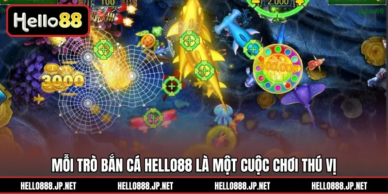 Mỗi trò Bắn Cá HELLO88 là một cuộc chơi thú vị 