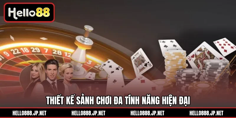 Thiết kế sảnh chơi đa tính năng hiện đại 